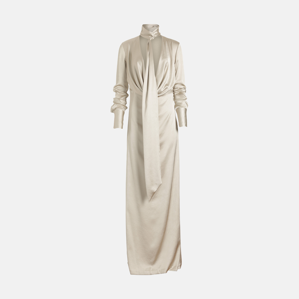 HUGO BOSS Grey silk dress